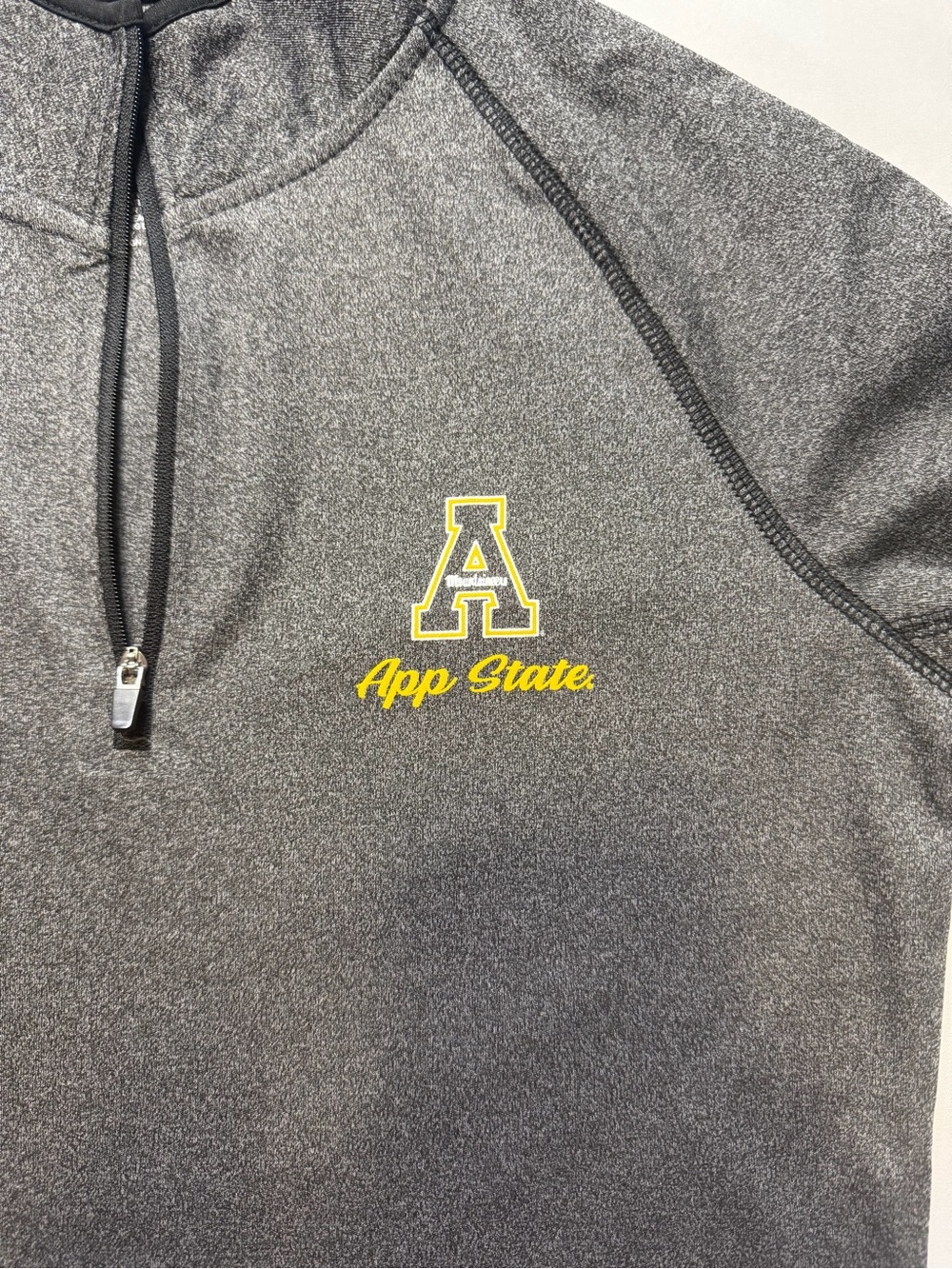 App State Women's Gray Heather 1/4 Zip Pullover